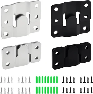 8Pcs Flush Mount Bracket, Stainless Steel Interlocking Hanging Hooks 8Pcs Flush Mount Bracket, Stainless Steel Interlocking Hanging Hooks