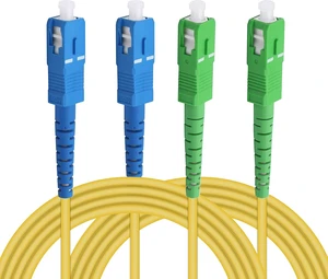 Fiber Optic Patch Cable SC to SC LEIHONG SC/UPC-SC/APC-SM Singlemode Simplex Fiber Optic Jumper Optical Patch Cord 2M-2 Pack Fiber Optic Patch Cable SC to SC LEIHONG SC/UPC-SC/APC-SM Singlemode Simplex Fiber Optic Jumper Optical Patch Cord 2M-2 Pack