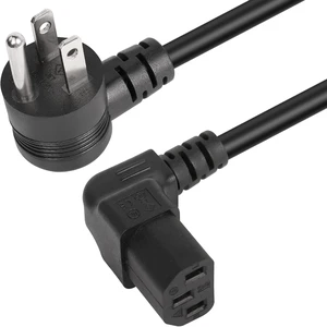 GELRHONR 90 Degrees 3 Prong AC to IEC320 C13 Power Cord,10A 125V Up Angle NEMA 5-15P to C13 Universal Power Cable for Notebook Computers, TV, Monitors-4.9Ft (Black-Down C13) GELRHONR 90 Degrees 3 Prong AC to IEC320 C13 Power Cord,10A 125V Up Angle NEMA 5-15P to C13 Universal Power Cable for Notebook Computers, TV, Monitors-4.9Ft (Black-Down C13)