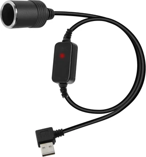 GELRHONR Right Angle USB to Cigarette Lighter Adapter, 5V USB A Plug to 12V Cigarette Lighter Socket Female Converter Adapter Cord for GPS, Dash cam, Electronic Dog (120cm) GELRHONR Right Angle USB to Cigarette Lighter Adapter, 5V USB A Plug to 12V Cigarette Lighter Socket Female Converter Adapter Cord for GPS, Dash cam, Electronic Dog (120cm)