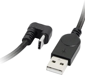 GELRHONR USB Type C Cable U Shape,180 Degree Angle USB C Nylon Braided Fast Data Sync Charging Cord USB A to USB-C Fast Charger Wire for Most Type C Devices - Black 4.9Ft/1.5M GELRHONR USB Type C Cable U Shape,180 Degree Angle USB C Nylon Braided Fast Data Sync Charging Cord USB A to USB-C Fast Charger Wire for Most Type C Devices - Black 4.9Ft/1.5M