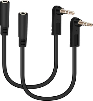 GELRHONR 3.5mm to 3.5mm Audio Extension Cable 0.5FT, 90-Degree Right Angle TRS 1/8" Male to Female Jack Aux Cord for Headphones, Headsets, Phones, MP3, Car Stereo Systems 2-Pack (S to A, M to F) GELRHONR 3.5mm to 3.5mm Audio Extension Cable 0.5FT, 90-Degree Right Angle TRS 1/8" Male to Female Jack Aux Cord for Headphones, Headsets, Phones, MP3, Car Stereo Systems 2-Pack (S to A, M to F)