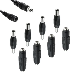 8Pcs 5.5 x 2.1mm DC Power Connector Adapter, 12/24V Power Jack Socket 8Pcs 5.5 x 2.1mm DC Power Connector Adapter, 12/24V Power Jack Socket