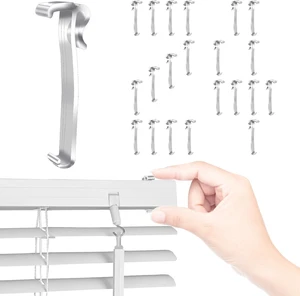 24 Pcs 3.25 Inch Valance Clips for Window Blinds Clips Replacement 24 Pcs 3.25 Inch Valance Clips for Window Blinds Clips Replacement
