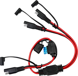 SinLoon 16AWG 2-Way Splitter,SAE Connector,1 to 2 SAE Connector Power Charger Adapter for Motorcycle Automotive(60cm) SinLoon 16AWG 2-Way Splitter,SAE Connector,1 to 2 SAE Connector Power Charger Adapter for Motorcycle Automotive(60cm)