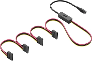 SinLoon DC5525 to SATA IDE Hard Drive Power Supply Cable DC 5.5x2.5mm Female to SATA Female Extension Cable with Step-Down Voltage Regulator (1 to 4) SinLoon DC5525 to SATA IDE Hard Drive Power Supply Cable DC 5.5x2.5mm Female to SATA Female Extension Cable with Step-Down Voltage Regulator (1 to 4)