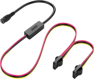 SinLoon DC5525 to IDE 4 Pin Power Supply Cable DC 5.5x2.5mm Female to LP4 IDE 4 Pin Female Extension Cable for PC Fan (1 to 2) SinLoon DC5525 to IDE 4 Pin Power Supply Cable DC 5.5x2.5mm Female to LP4 IDE 4 Pin Female Extension Cable for PC Fan (1 to 2)