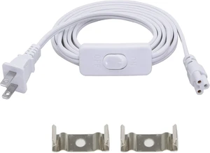 SinLoon UL-LP Certification 18AWG T5 T8 LED Wire Connector Power Cord LED Tube Power Extension Cord with on/Off Swith US Plug for LED T5 T8 Light Tube Integrated Extension Cable ((2M SW) SinLoon UL-LP Certification 18AWG T5 T8 LED Wire Connector Power Cord LED Tube Power Extension Cord with on/Off Swith US Plug for LED T5 T8 Light Tube Integrated Extension Cable ((2M SW)