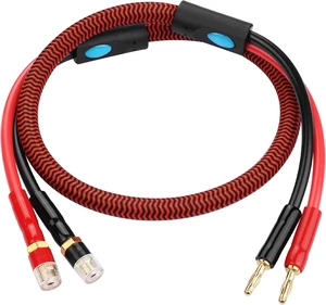 SinLoon 4mm Banana Speaker Extension Cable, OFC Male to Female - 2.6FT/80CM SinLoon 4mm Banana Speaker Extension Cable, OFC Male to Female - 2.6FT/80CM