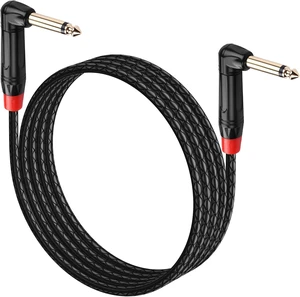SinLoon 1/4 Inch 6.35mm TS Guitar Cable 90 Degree 1.8M/5.9Ft SinLoon 1/4 Inch 6.35mm TS Guitar Cable 90 Degree 1.8M/5.9Ft