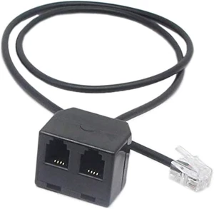SinLoon RJ9 Telephone Training Adapter Y Splitter RJ9 Headset Extension Cord Adapter 1 Male to 2 Female Connector for IP Phones (2 RJ9 FM) SinLoon RJ9 Telephone Training Adapter Y Splitter RJ9 Headset Extension Cord Adapter 1 Male to 2 Female Connector for IP Phones (2 RJ9 FM)