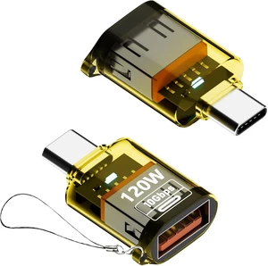 SinLoon USB to USB C Adapter PD 120W Type-C Male to USB-A Female Adapter 10Gbps Data Transfer & Fast Charging Compatible with Laptop, Phone, Tablet & PC, 2 Pack (C Male to A Female) SinLoon USB to USB C Adapter PD 120W Type-C Male to USB-A Female Adapter 10Gbps Data Transfer & Fast Charging Compatible with Laptop, Phone, Tablet & PC, 2 Pack (C Male to A Female)