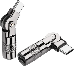 SinLoon 2 Pack Micro USB to USB C Adapter Micro 5Pin Female to USB Type C Male Connector 180 Degree Rotation Converter Connector Support Charge Data for Phone SinLoon 2 Pack Micro USB to USB C Adapter Micro 5Pin Female to USB Type C Male Connector 180 Degree Rotation Converter Connector Support Charge Data for Phone