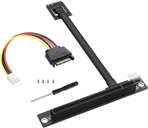 SinLoon M.2 NGFF Key A+E to PCIe X16 Extender Cable M.2 to PCI-E 16X Female Riser Cable for M2 2230 SinLoon M.2 NGFF Key A+E to PCIe X16 Extender Cable M.2 to PCI-E 16X Female Riser Cable for M2 2230