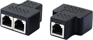 SinLoon Phone Jack Splitter RJ11 Female to 2 Female 6P6C Telephone Inline Coupler Telephone Extension Adapter for Landline Fax Machine (1 to 2) SinLoon Phone Jack Splitter RJ11 Female to 2 Female 6P6C Telephone Inline Coupler Telephone Extension Adapter for Landline Fax Machine (1 to 2)