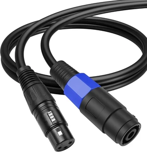 SinLoon Speakon to XLR 22AWG 3Pin Female Audio Extension Cable with Twist Lock for Amplifier Pro DJ PA Stage (0.5M/1.6FT) SinLoon Speakon to XLR 22AWG 3Pin Female Audio Extension Cable with Twist Lock for Amplifier Pro DJ PA Stage (0.5M/1.6FT)