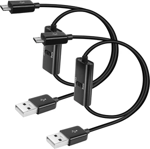GELRHONR 1M USB to Micro USB with Switch Charging Cable,Support Data Transfer and Power for Micro USB Devices,Not as a On/Off Power Switch Cable for LED Strips,USB Fan etc-2Pack GELRHONR 1M USB to Micro USB with Switch Charging Cable,Support Data Transfer and Power for Micro USB Devices,Not as a On/Off Power Switch Cable for LED Strips,USB Fan etc-2Pack
