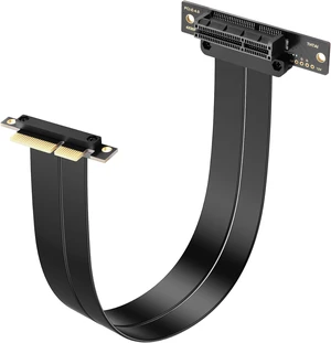 SinLoon PCIe 4.0 X4 Riser Cable, 90 Degree(30CM) SinLoon PCIe 4.0 X4 Riser Cable, 90 Degree(30CM)