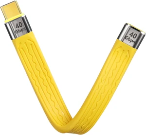 SinLoon 40Gbps USB4 Type C Extension Cable 100W PD Fast Charging 8K USB C to USB C Flat Slim FPC Data Cable for Laptop & Phone (Male to Female) SinLoon 40Gbps USB4 Type C Extension Cable 100W PD Fast Charging 8K USB C to USB C Flat Slim FPC Data Cable for Laptop & Phone (Male to Female)