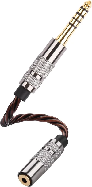 SinLoon 4.4mm to 2.5mm Balanced Audio Adapter Cable, Gold Plated OFC Braided Cable, Balanced Male to Balanced Female Converter for HiFi DAP Headphone Amplifier (Bronze) SinLoon 4.4mm to 2.5mm Balanced Audio Adapter Cable, Gold Plated OFC Braided Cable, Balanced Male to Balanced Female Converter for HiFi DAP Headphone Amplifier (Bronze)