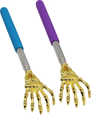 SinLoon Back Scratcher Hand Massager backslap(2- Pack) Portable Extendable Telescopic Metal Back Scratchers with Rubber Handles (Skull Hands) SinLoon Back Scratcher Hand Massager backslap(2- Pack) Portable Extendable Telescopic Metal Back Scratchers with Rubber Handles (Skull Hands)