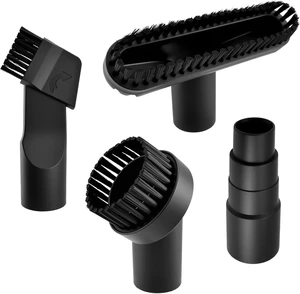 4 Pcs 1-1/4" Vacuum Brush Attachments with Hose Adapter, PP Hair 4 Pcs 1-1/4" Vacuum Brush Attachments with Hose Adapter, PP Hair