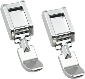 2Pcs Zipper Presser Foot for Low Shank Snap on Sewing Machines 2Pcs Zipper Presser Foot for Low Shank Snap on Sewing Machines