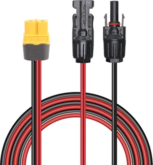 GELRHONR 4.9FT 12AWG Solar Connector to XT60 Female Extension Cable for Solar Panel RV Portable Power Station Solar Generator-1.5M 4.9Ft GELRHONR 4.9FT 12AWG Solar Connector to XT60 Female Extension Cable for Solar Panel RV Portable Power Station Solar Generator-1.5M 4.9Ft