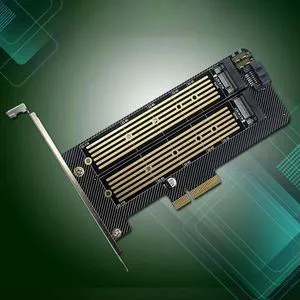 M.2 NVMe NGFF Hard Disk Adapter SATA Dual SSD Expansion Card Supports MKey BKey SSD To PCI-E Adapter Card NVME 32Gbps NGFF 6Gbps M.2 NVMe NGFF Hard Disk Adapter SATA Dual SSD Expansion Card Supports MKey BKey SSD To PCI-E Adapter Card NVME 32Gbps NGFF 6Gbps