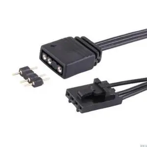 for RGB To Standard ARGB 4-Pin 5V Adapter Connector RGB Cable 25cm for RGB To Standard ARGB 4-Pin 5V Adapter Connector RGB Cable 25cm