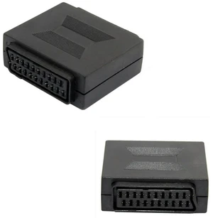 JoniSerl SCART Coupler 21 Pin SCART Lead Cable Female to Female Socket Connector for Join Two Scart Cables Together JoniSerl SCART Coupler 21 Pin SCART Lead Cable Female to Female Socket Connector for Join Two Scart Cables Together