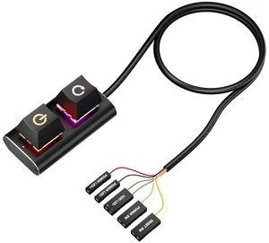 2m External Switch Power Button Motherboard Power Switch Extension Cable with LED Light Mechanical Desktop Power Switch for PC 2m External Switch Power Button Motherboard Power Switch Extension Cable with LED Light Mechanical Desktop Power Switch for PC