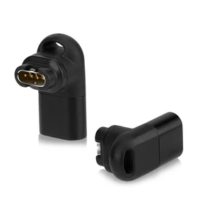 90 Degree 3D Elbow Power Charger Connector Data Transmission Charging Power Adapter Replacement for Garmin Fenix 6/6S/6X/5/5S/5X 90 Degree 3D Elbow Power Charger Connector Data Transmission Charging Power Adapter Replacement for Garmin Fenix 6/6S/6X/5/5S/5X