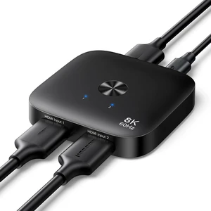 HDMI 2.1 Switch 2 in 1 Out 8K@60Hz Ultra HD Supports 4K@240Hz 4K@120Hz VRR HDR10+ Dolby Atmos 48Gbps HDMI Switcher Compatible with Switch/Switch 2 PS5 Xbox Roku Firestick Apple TV HDMI 2.1 Switch 2 in 1 Out 8K@60Hz Ultra HD Supports 4K@240Hz 4K@120Hz VRR HDR10+ Dolby Atmos 48Gbps HDMI Switcher Compatible with Switch/Switch 2 PS5 Xbox Roku Firestick Apple TV
