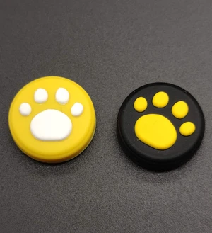 2 x Silicone Analog Controller Thumb Stick Joystick Grips Cap for Switch NS & Switch Lite Controller ThumbStick Cute Cat Paw Claw (Combination Yellow 2PCS) 2 x Silicone Analog Controller Thumb Stick Joystick Grips Cap for Switch NS & Switch Lite Controller ThumbStick Cute Cat Paw Claw (Combination Yellow 2PCS)