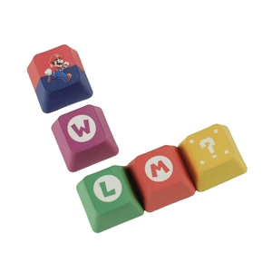 OEM Profile Mario Novelty Keycap Five Sides Dye-Sublimation Thick PBT Keycaps for MX Mechanical Gaming Keyboard (OEM Mario 4 Keys) OEM Profile Mario Novelty Keycap Five Sides Dye-Sublimation Thick PBT Keycaps for MX Mechanical Gaming Keyboard (OEM Mario 4 Keys)
