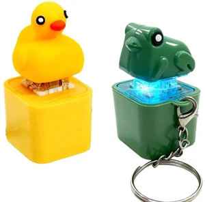 Quacking Duck & Croaking Frog Fidget Toy, Rechargeable Quacking Duck Keychain with Sound LED Lights, Duck & Frog Fidget Clicker, Fun & Portable Anxiety Relief Toy (Duck+Frog) Quacking Duck & Croaking Frog Fidget Toy, Rechargeable Quacking Duck Keychain with Sound LED Lights, Duck & Frog Fidget Clicker, Fun & Portable Anxiety Relief Toy (Duck+Frog)
