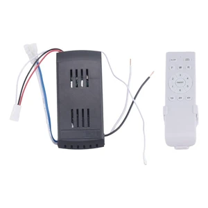 Universal Ceiling Fan Remote Control Kit 40W 6-Speed Timing Function Replacement Remote for DC Ceiling Fans & Lights Universal Ceiling Fan Remote Control Kit 40W 6-Speed Timing Function Replacement Remote for DC Ceiling Fans & Lights