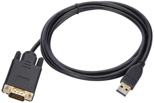 1.8m USB 3.0 to VGA Male Cable Converter Adapter 1080P USB3.0 Male to VGA Male for Laptop UHD External Video Projector 1.8m USB 3.0 to VGA Male Cable Converter Adapter 1080P USB3.0 Male to VGA Male for Laptop UHD External Video Projector