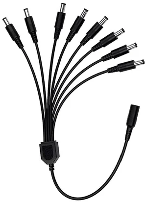 1 to 8 DC Power Splitter Cable for Cameras 5.5mm x 2.1mm for Security and Surveillance Applications 1 to 8 DC Power Splitter Cable for Cameras 5.5mm x 2.1mm for Security and Surveillance Applications