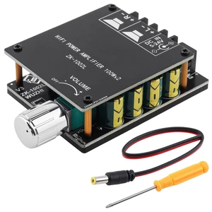 Mini Bluetooth Amplifier Board, ZK-1002L 100W+100W 2 Channel BT 5.0 Stereo Audio Receiver Amplifier Board Digital Module Amp for Home Passive Speakers Mini Bluetooth Amplifier Board, ZK-1002L 100W+100W 2 Channel BT 5.0 Stereo Audio Receiver Amplifier Board Digital Module Amp for Home Passive Speakers