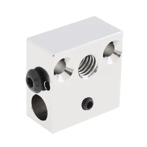 Upgrade High Temperature CR-10 Nickel Plated Copper Heater Block Fit for MK8 Extruder Ender 3 5 / CR10 / S4 S5 Serial 3D Printer Upgrade High Temperature CR-10 Nickel Plated Copper Heater Block Fit for MK8 Extruder Ender 3 5 / CR10 / S4 S5 Serial 3D Printer