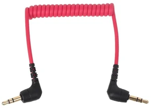 3.5mm TRS Male to Male Coiled Mic Cord Right Angle Connection Line Microphones Phone Camera Adapters Cable for Rode SC2 3.5mm TRS Male to Male Coiled Mic Cord Right Angle Connection Line Microphones Phone Camera Adapters Cable for Rode SC2
