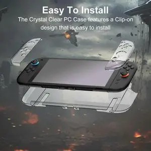 for Switch 2 Split Case Cover Transparent Protective Case Anti-Scratch PC Hard Shell Skin Case Cover Gaming Console Accessories for Switch 2 Split Case Cover Transparent Protective Case Anti-Scratch PC Hard Shell Skin Case Cover Gaming Console Accessories
