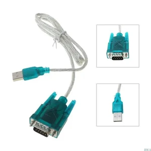 Black USB To RS232 RS-232(DB9) Serial Cable Standard Adapter Converter For PC Black USB To RS232 RS-232(DB9) Serial Cable Standard Adapter Converter For PC