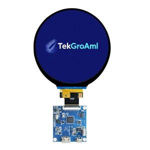 TekGroAml 4-Inch Circular TFT LCD Display, 720x720, IPS All-View Angle, RGB Interface Module TekGroAml 4-Inch Circular TFT LCD Display, 720x720, IPS All-View Angle, RGB Interface Module