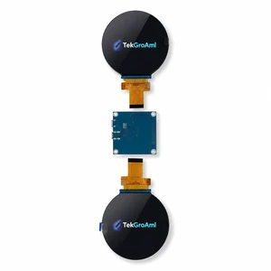TekGroAml 2.8 Inch Dual IPS Round Circular LCD Display, 480x480 Dual Screen with H/D Controller Board, for PC Gauges and Simulator Dashboards TekGroAml 2.8 Inch Dual IPS Round Circular LCD Display, 480x480 Dual Screen with H/D Controller Board, for PC Gauges and Simulator Dashboards