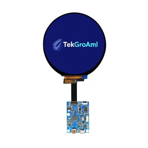 TekGroAml 4 Inch Round LCD Display with Micro H/D Controller Board 720x720 300 nits Circular Screen for PC Sensor Panel and DIY Dashboard, USB 5V Power TekGroAml 4 Inch Round LCD Display with Micro H/D Controller Board 720x720 300 nits Circular Screen for PC Sensor Panel and DIY Dashboard, USB 5V Power