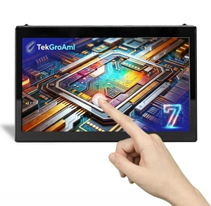 TekGroAml 7 inch Portable Touchscreen Monitor, 800x1280 IPS Display Touch Screen, Mini H/D USB-C,CNC Metal Shell, for SBC, PC Case Sensor Panel,Sub Screen TekGroAml 7 inch Portable Touchscreen Monitor, 800x1280 IPS Display Touch Screen, Mini H/D USB-C,CNC Metal Shell, for SBC, PC Case Sensor Panel,Sub Screen