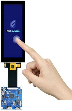 TekGroAml 4.58 Inch Capacitive Touch TFT LCD Display,320x960 700 nits Narrow Screen with H/D Controller Board, for DIY Touch HMI Projects TekGroAml 4.58 Inch Capacitive Touch TFT LCD Display,320x960 700 nits Narrow Screen with H/D Controller Board, for DIY Touch HMI Projects